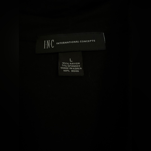 Inc International Concepts Tops Lot Black/White Short Sleeve Size Large V Neck - Picture 3 of 7